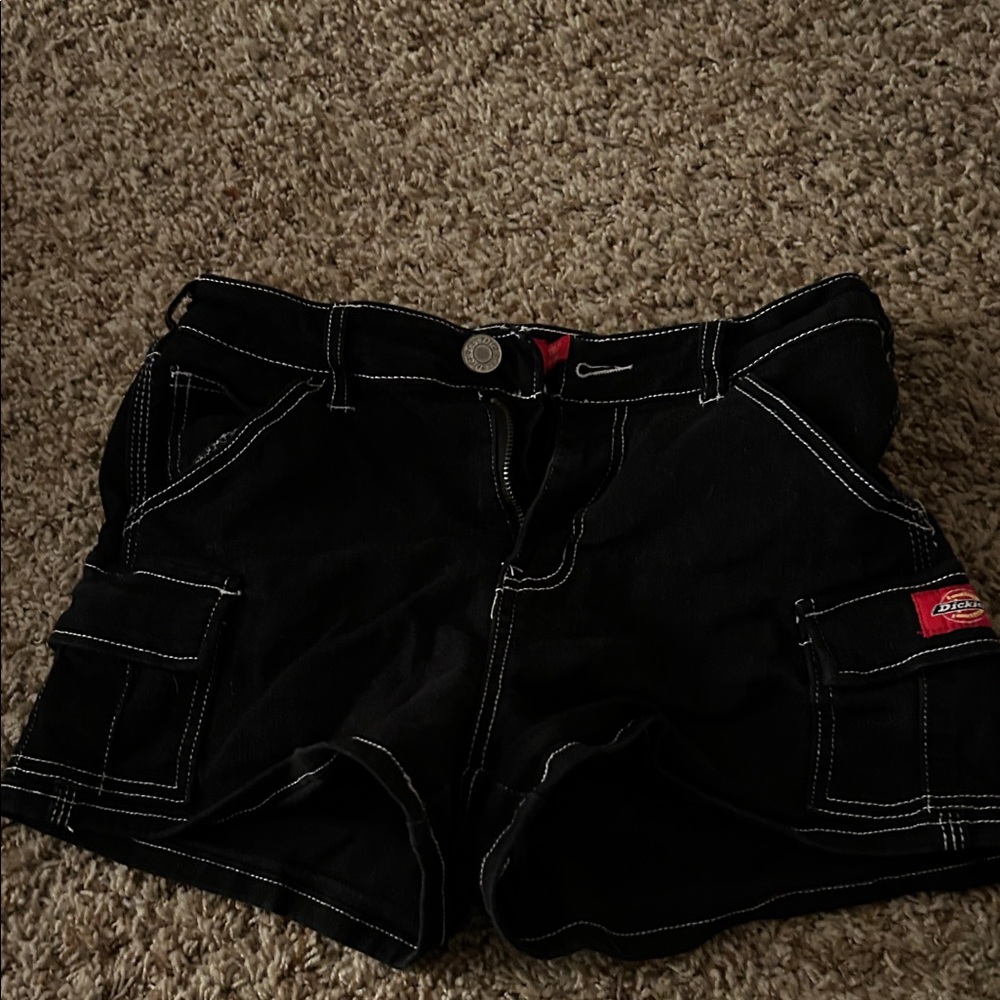 Dickies Women's Black Cargo Shorts